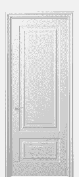 Дверь межкомнатная 8441 МБЛ . Цвет Матовый белоснежный. Материал Гладкая эмаль. Коллекция Mascot. Картинка.
