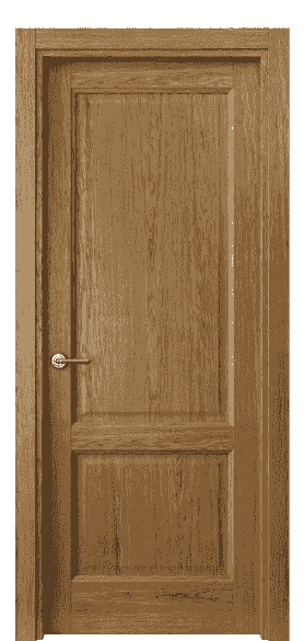 Дверь межкомнатная 1421 ДЯН. Цвет Дуб янтарный. Материал Шпон ценных пород. Коллекция Galant. Картинка.
