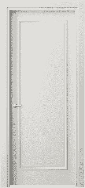 Дверь межкомнатная 8101 МСР . Цвет Матовый серый. Материал Гладкая эмаль. Коллекция Paris. Картинка.
