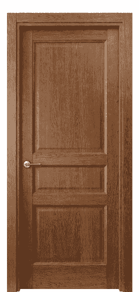 Дверь межкомнатная 1431 ДБК. Цвет Дуб коньяк. Материал Шпон ценных пород. Коллекция Galant. Картинка.