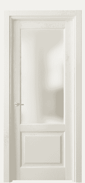 Дверь межкомнатная 0740 ДМБ САТ. Цвет Дуб молочно-белый. Материал Массив дуба эмаль. Коллекция Lignum. Картинка.