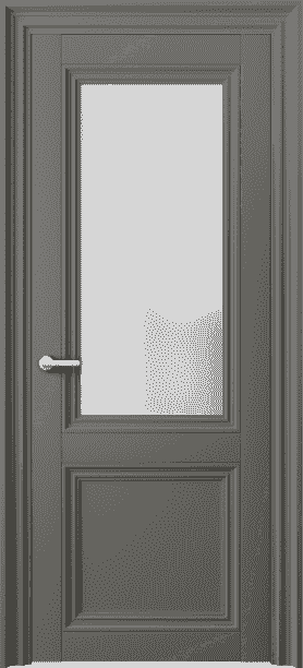 Дверь межкомнатная 2524 МКЛС САТ. Цвет Матовый классический серый. Материал Гладкая эмаль. Коллекция Centro. Картинка.