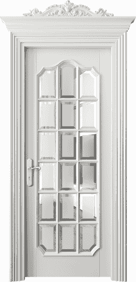 Дверь межкомнатная 6610 БС САТ Ф. Цвет Бук серый. Материал Массив бука эмаль. Коллекция Imperial. Картинка.