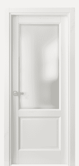 Дверь межкомнатная 1422 МЖМ САТ. Цвет Матовый жемчужный. Материал Гладкая эмаль. Коллекция Galant. Картинка.