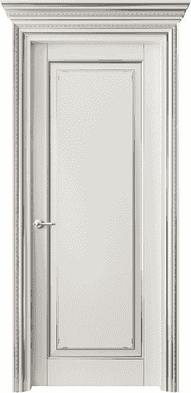 Серия 6201 - Межкомнатная дверь Royal 6201 Бук жемчуг с серебром