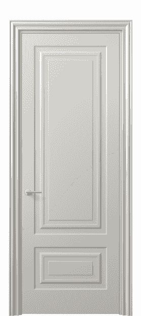 Дверь межкомнатная 8441 МОС . Цвет Матовый облачно-серый. Материал Гладкая эмаль. Коллекция Mascot. Картинка.