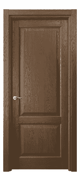 Дверь межкомнатная 0741 ДКР.Б. Цвет Дуб королевский брашированный. Материал Массив дуба брашированный. Коллекция Lignum. Картинка.
