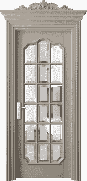 Дверь межкомнатная 6610 ББСК САТ-Ф. Цвет Бук бисквитный. Материал Массив бука эмаль. Коллекция Imperial. Картинка.