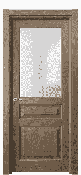 Дверь межкомнатная 0710 ДММ.Б САТ. Цвет Дуб мраморный брашированный. Материал Массив дуба брашированный. Коллекция Lignum. Картинка.