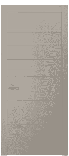 Дверь межкомнатная 8055 МБСК . Цвет Матовый бисквитный. Материал Гладкая эмаль. Коллекция Linea. Картинка.