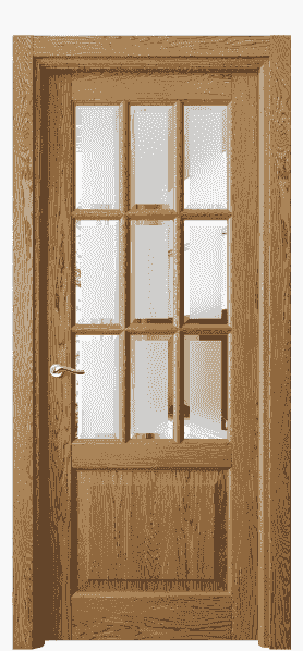 Серия 0748 - Межкомнатная дверь Lignum 0748 Дуб медовый брашированный
