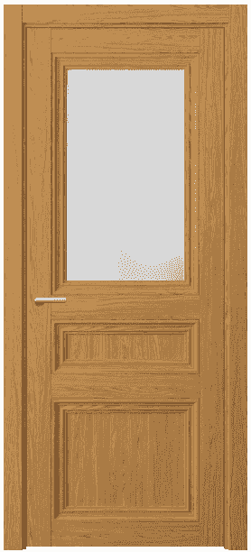 Дверь межкомнатная 2538 ВНД САТ. Цвет Ванильный дуб. Материал Ламинатин. Коллекция Centro. Картинка.