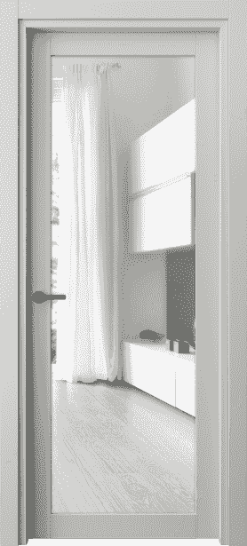 Дверь межкомнатная 2102 neo СШ ПРОЗ. Цвет Серый шёлк. Материал Ciplex ламинатин. Коллекция Neo. Картинка.