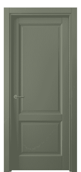 Дверь межкомнатная 1421 СТОВ. Цвет Софт-тач оливковый. Материал Полипропилен. Коллекция Galant. Картинка.