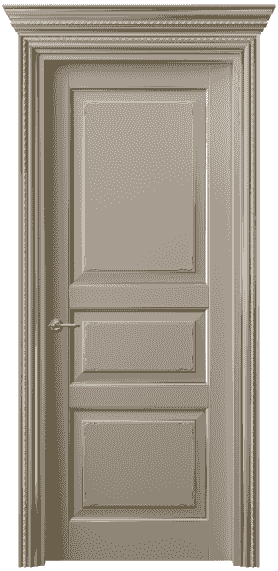 Дверь межкомнатная 6231 ББСКП. Цвет Бук бисквитный с позолотой. Материал  Массив бука эмаль с патиной. Коллекция Royal. Картинка.