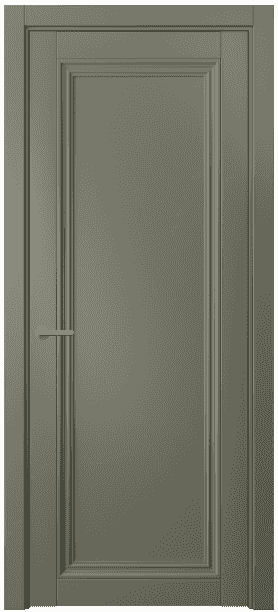 Дверь межкомнатная 2501 МОТ. Цвет Матовый оливковый тёмный. Материал Гладкая эмаль. Коллекция Centro. Картинка.