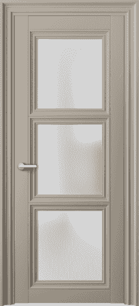 Дверь межкомнатная 2504 МБСК САТ. Цвет Матовый бисквитный. Материал Гладкая эмаль. Коллекция Centro. Картинка.