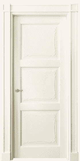 Дверь межкомнатная 6329 МБМ. Цвет Бук молочно-белый. Материал Массив бука эмаль. Коллекция Toscana Elegante. Картинка.