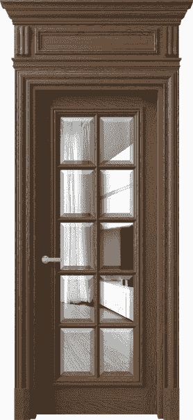 Дверь межкомнатная 7310 ДТМ.М ДВ ЗЕР Ф. Цвет Дуб туманный матовый. Материал Массив дуба матовый. Коллекция Antique. Картинка.