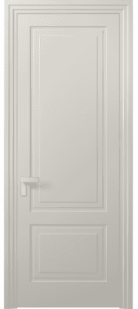 Дверь межкомнатная 8351 МОС. Цвет Матовый облачно-серый. Материал Гладкая эмаль. Коллекция Rocca. Картинка.
