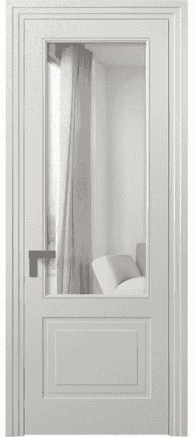 Дверь межкомнатная 8352 МСР ЗЕР ДВ. Цвет Матовый серый. Материал Гладкая эмаль. Коллекция Rocca. Картинка.