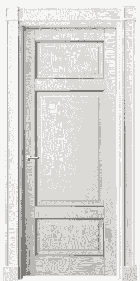 Дверь межкомнатная 6307 БСРС. Цвет Бук серый с серебром. Материал  Массив бука эмаль с патиной. Коллекция Toscana Plano. Картинка.