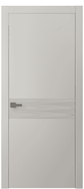 Дверь межкомнатная 8041 МОС. Цвет Матовый облачно-серый. Материал Гладкая эмаль. Коллекция Linea. Картинка.
