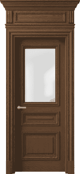 Дверь межкомнатная 7304 ДКШ.М САТ. Цвет Дуб каштановый матовый. Материал Массив дуба матовый. Коллекция Antique. Картинка.