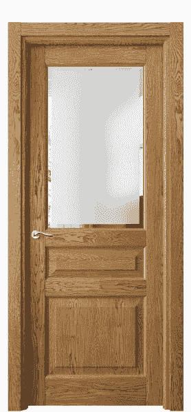 Серия 0710 - Межкомнатная дверь Lignum 0710 Дуб медовый брашированный