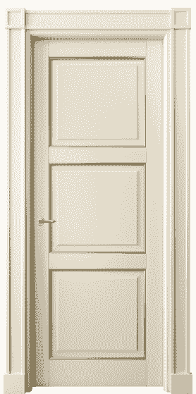 Дверь межкомнатная 6309 БМЦП. Цвет Бук марципановый с позолотой. Материал  Массив бука эмаль с патиной. Коллекция Toscana Plano. Картинка.