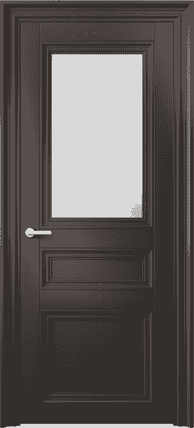 Дверь межкомнатная 2538 МАН САТ. Цвет Матовый антрацит. Материал Гладкая эмаль. Коллекция Centro. Картинка.