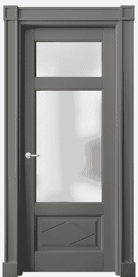 Дверь межкомнатная 6346 БКЛС САТ. Цвет Бук классический серый. Материал Массив бука эмаль. Коллекция Toscana Rombo. Картинка.
