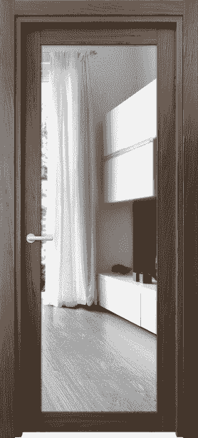 Дверь межкомнатная 2102 neo ШОЯ ДВ ЗЕР. Цвет Шоколадный ясень. Материал Ciplex ламинатин. Коллекция Neo. Картинка.