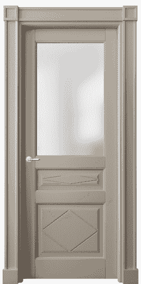 Дверь межкомнатная 6344 ББСК САТ. Цвет Бук бисквитный. Материал Массив бука эмаль. Коллекция Toscana Rombo. Картинка.