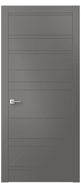 Дверь межкомнатная 8055 МКЛС . Цвет Матовый классический серый. Материал Гладкая эмаль. Коллекция Linea. Картинка.