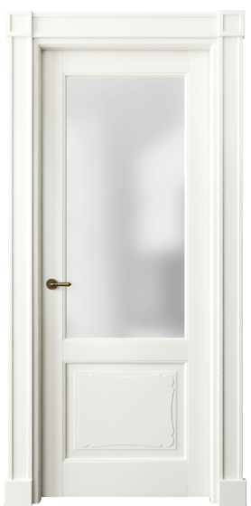 Дверь межкомнатная 6322 БЖМ САТ. Цвет Бук жемчуг. Материал Массив бука эмаль. Коллекция Toscana Elegante. Картинка.