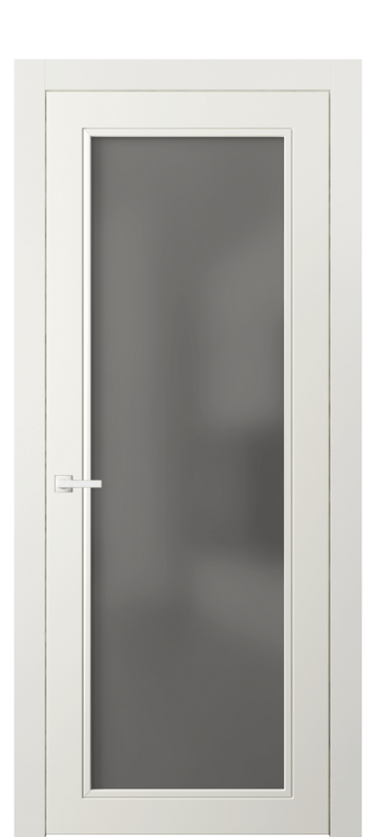Межкомнатная дверь Neo Classic 8000 Матовый жемчужный Сатинированное серое стекло, триплекс Цена 91900 сом | Volhovec