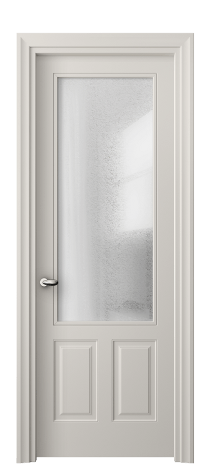 Межкомнатная дверь Esse 8522 Матовый облачно-серый Фактурное стекло "Лёд", триплекс Цена 72099 ₽ | Volhovec