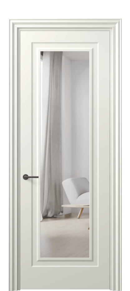 Межкомнатная дверь Маскот 8403 Матовый жемчужный Двустороннее зеркало, триплекс Цена 3300 AZE | Volhovec