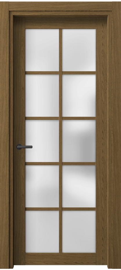 Межкомнатная дверь Нео 2106 Торфяной дуб Сатинированное стекло Цена 38699 ₽ | Volhovec
