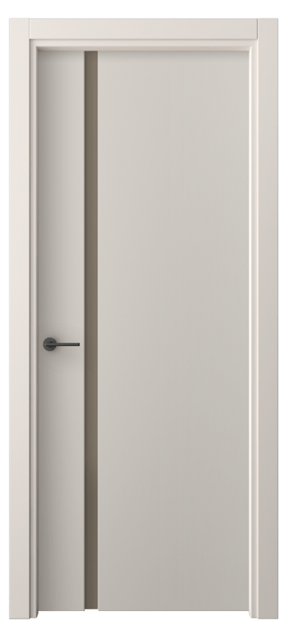 Межкомнатная дверь Фридом 4222 ПЭТ светло-серый Сатинированное бронзовое стекло, триплекс Цена 31749 ₽ | Volhovec
