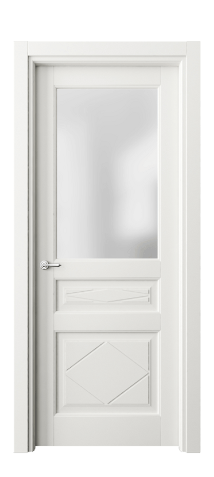 Межкомнатная дверь Toscana Rombo 6344 Бук серый Сатинированное стекло Цена 95399 ₽ | Volhovec