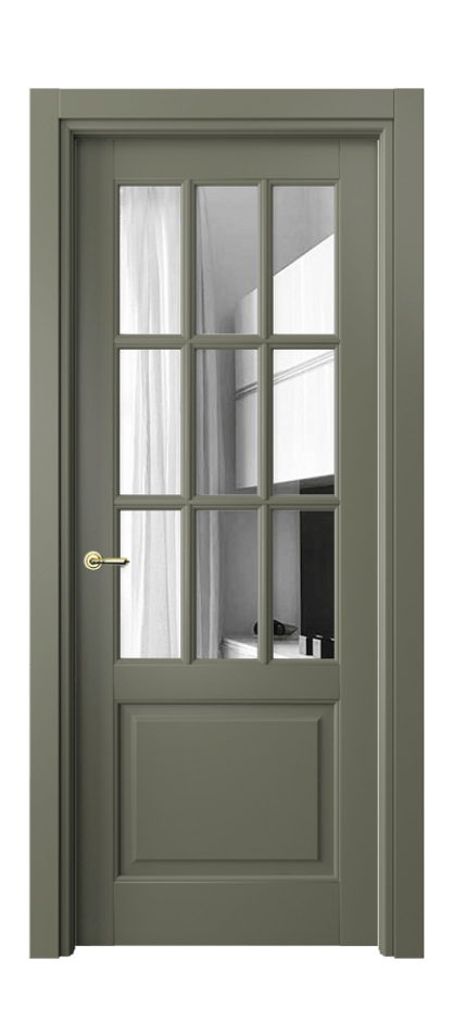 Межкомнатная дверь Toscana Grigliato 6312 Бук оливковый тёмный Двустороннее зеркало, триплекс, 6 мм Цена 121660 ₽ | Volhovec
