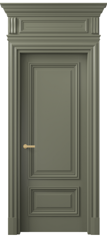 Межкомнатная дверь Антик 7307 Матовый оливковый тёмный  Цена 164109 ₽ | Volhovec