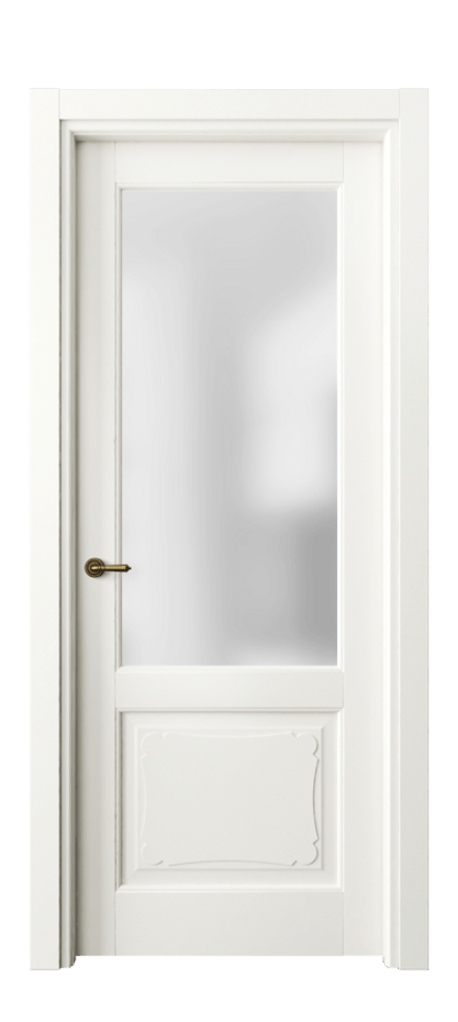 Межкомнатная дверь Toscana Elegante 6322 Бук жемчуг Сатинированное стекло Цена 4790 AZE | Volhovec