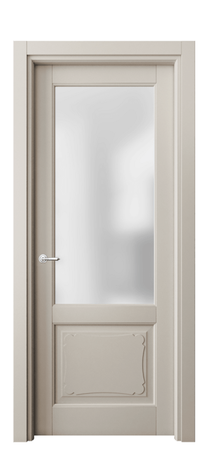 Межкомнатная дверь Toscana Elegante 6322 Бук светло-бежевый Сатинированное стекло Цена 4790 AZE | Volhovec