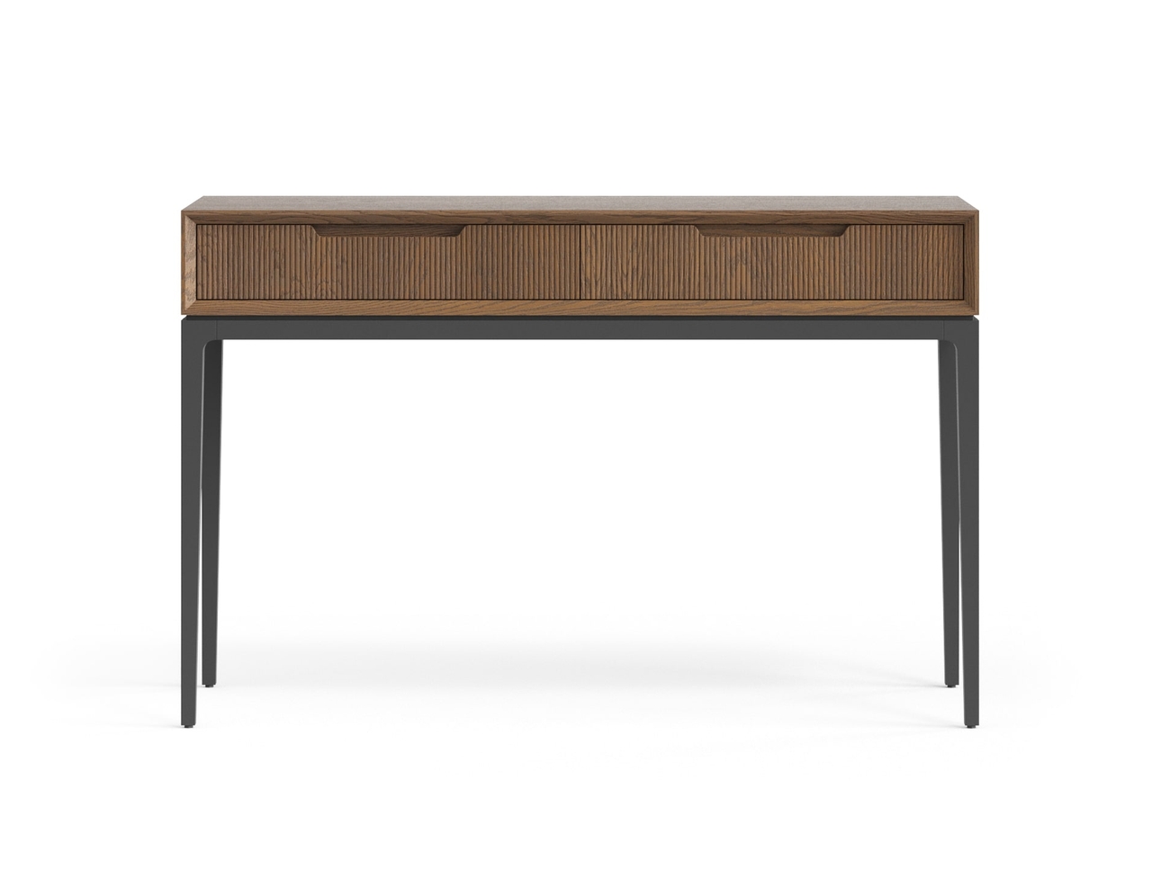 Консоль Velvet 2 ящика дуб каштановый матовый