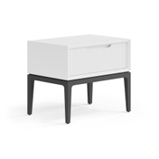 Тумба прикроватная Velvet 1 ящик Матовый белоснежный