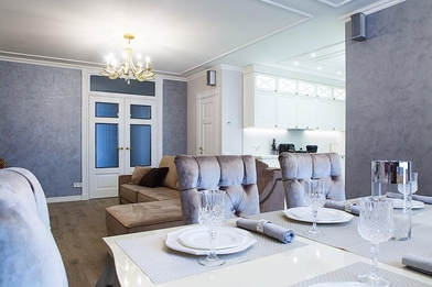 "Идеальный ремонт": микс стилей в гостиной Марата Башарова