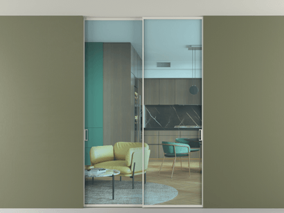 Алюминевая перегородка vn2_01 Алюминий тёплый серый Прозрачное голубое стекло, триплекс, 6мм. Цвет Алюминий тёплый серый. Материал Алюминий в эмали. Коллекция Перегородка Formato внутри проёма двустворчатая со скрытым креплением в потолок. Фото. Алюминевая перегородка vn2_01 Алюминий тёплый серый Прозрачное голубое стекло, триплекс, 6мм. Цвет Алюминий тёплый серый. Материал Алюминий в эмали. Коллекция Перегородка Formato внутри проёма двустворчатая со скрытым креплением в потолок. Картинка.